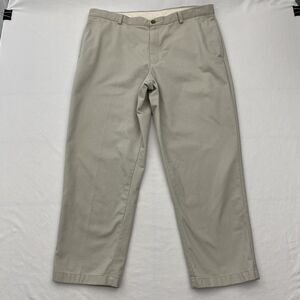 LL Bean Khaki Pants Chinos Straight Leg Classic Fit Cotton Flat Front Mens 40x29